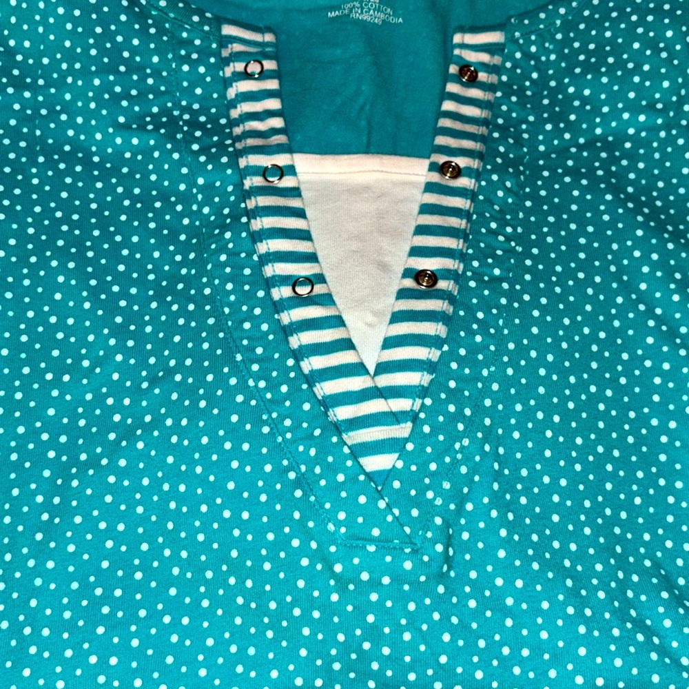 Liz and me aqua blue 3X short sleeve T-shirt